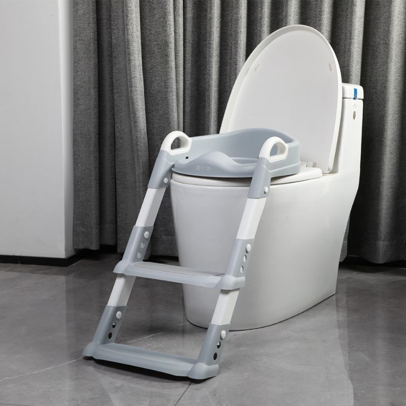 X-Treme Baby Εκπαιδευτικό Στεφάνι Τουαλέτας Με Σκάλα Για 18+ Μηνών Grey