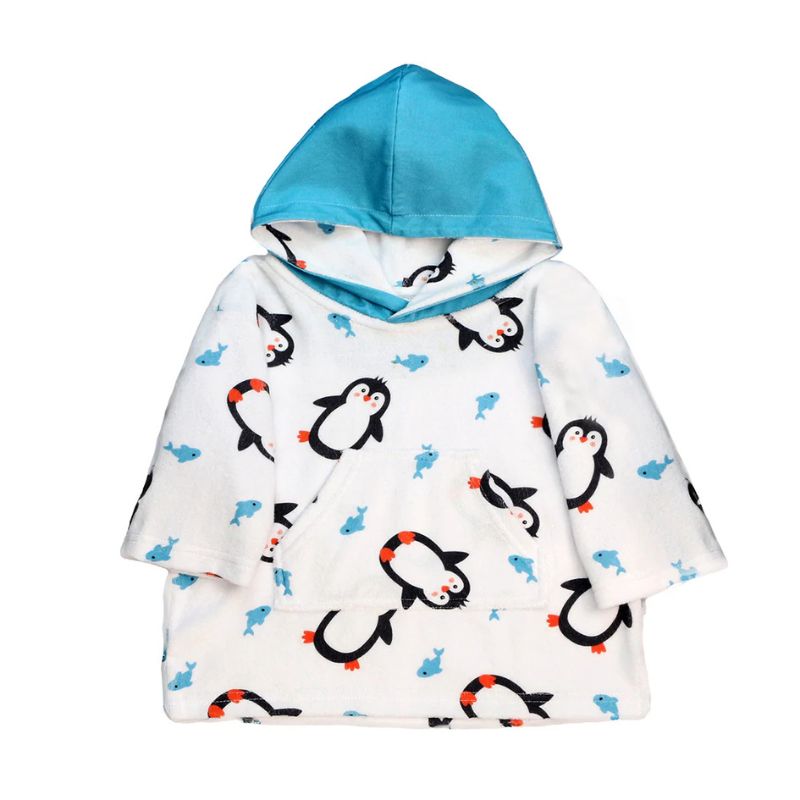 Zoocchini Παιδική Πετσετέ Κάπα Θαλάσσης με UPF 50+ Parker the Penguin