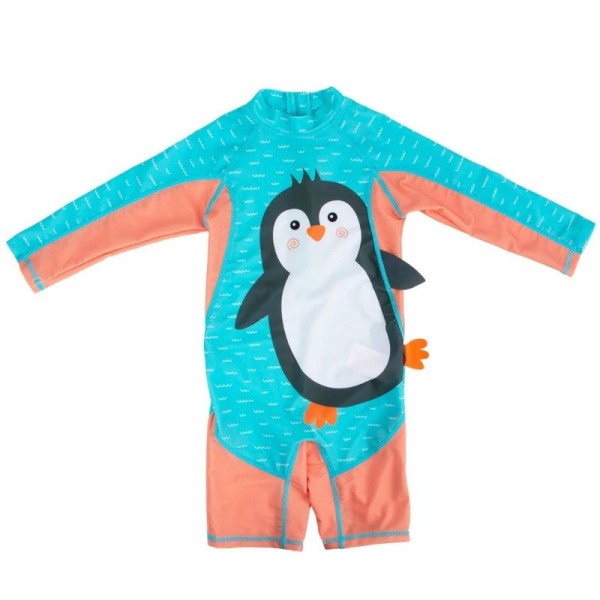 Zoocchini Αντιηλιακό Ολόσωμο Μαγιό Τύπου Surf με UPF 50+ Για 2-3 Ετών Parker The Penguin