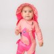 Zoocchini Αντιηλιακό Ολόσωμο Μαγιό Τύπου Surf με UPF 50+ Franny the Flamingo