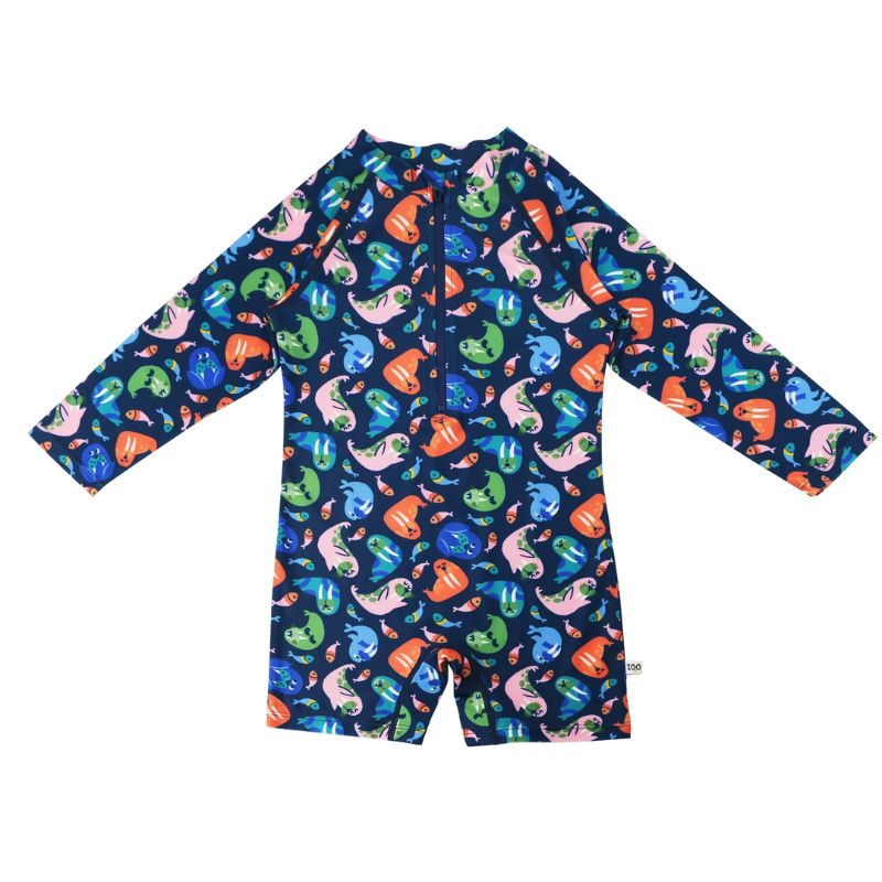 Zoocchini Αντιηλιακό Ολόσωμο Μαγιό Τύπου Surf με UPF 50+ Wally the Walrus