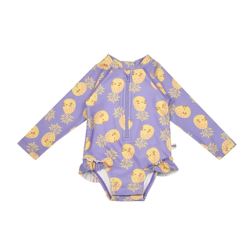 Zoocchini Αντιηλιακό Ολόσωμο Μαγιό με UPF 50+ Pineapple