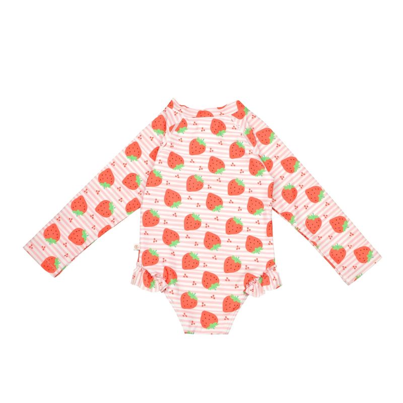 Zoocchini Αντιηλιακό Ολόσωμο Μαγιό με UPF 50+ Strawberry
