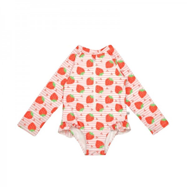 Zoocchini Αντιηλιακό Ολόσωμο Μαγιό με UPF 50+ Strawberry