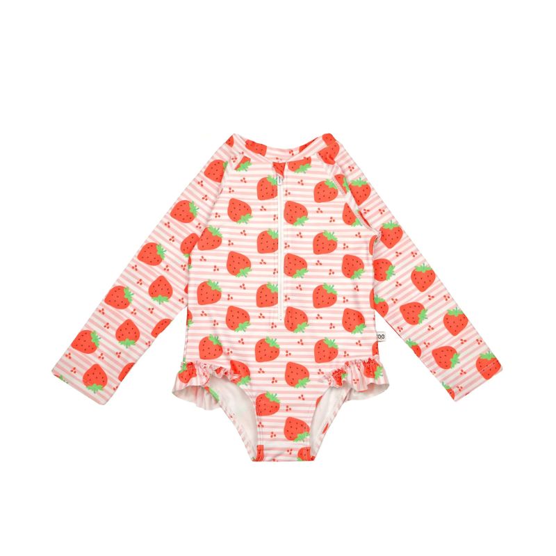 Zoocchini Αντιηλιακό Ολόσωμο Μαγιό με UPF 50+ Strawberry