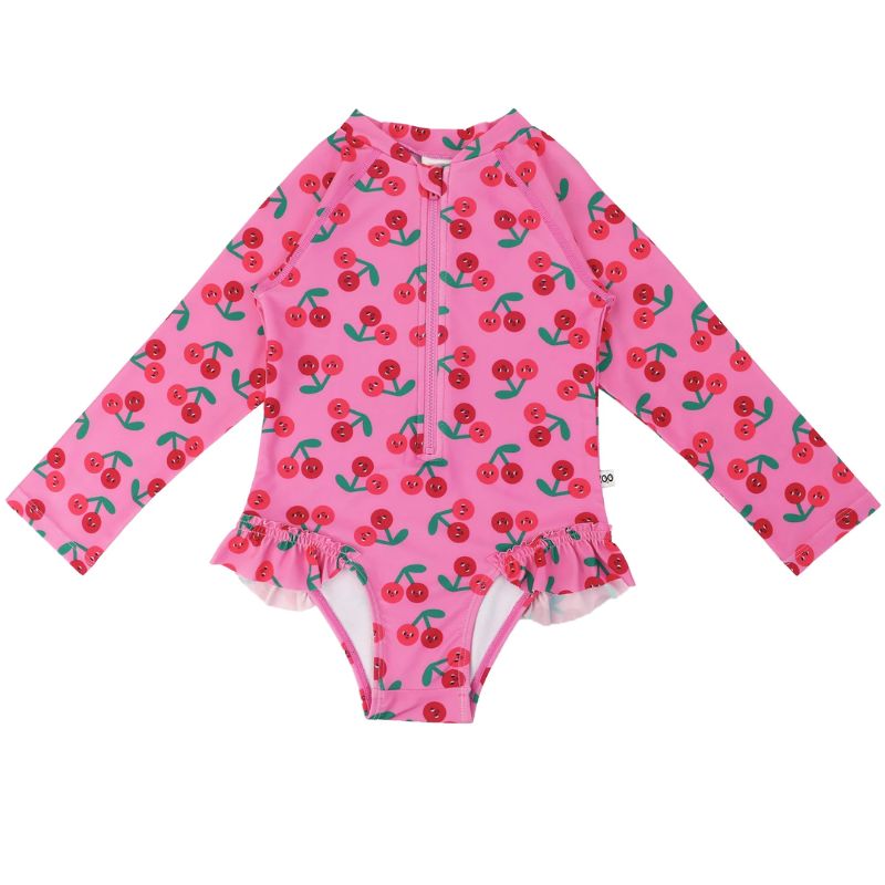 Zoocchini Αντιηλιακό Ολόσωμο Μαγιό με UPF 50+ Cherry