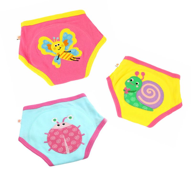 Zoocchini Σετ Εκπαιδευτικά Βρακάκια 3 τμχ Garden Creatures