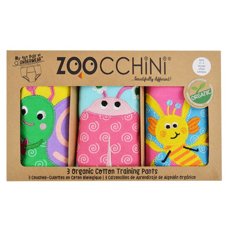 Zoocchini Σετ Εκπαιδευτικά Βρακάκια 3 τμχ Garden Creatures