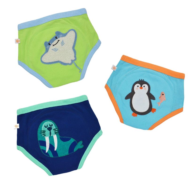 Zoocchini Σετ Εκπαιδευτικά Βρακάκια 3 τμχ Sea Crew