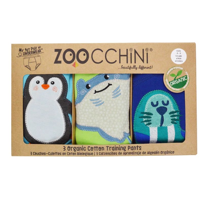 Zoocchini Σετ Εκπαιδευτικά Βρακάκια 3 τμχ Sea Crew