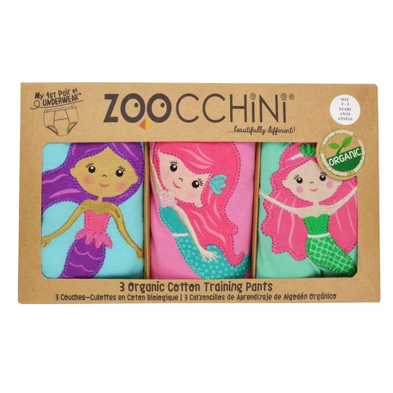 Zoocchini Σετ Εκπαιδευτικά Βρακάκια 3 τμχ Mermaids