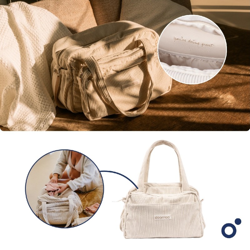 DOOMOO FLUFFY DIAPER BAG SAND - ΤΣΑΝΤΑ ΑΛΛΑΞΙΕΡΑ