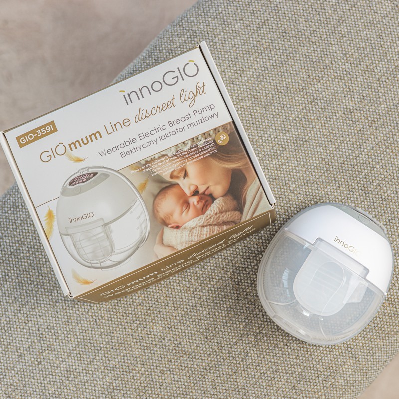 INNOGIO ΦΟΡΗΤΟ ΗΛΕΚΤΡΙΚΟ ΘΗΛΑΣΤΡΟ ΜΕ ΦΩΤΙΣΜΟ - DISCREET LIGHT GIO WEREBLE ELECTRIC BREAST PUMP