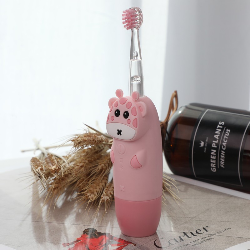 INNOGIO SONIC ΠΑΙΔΙΚΗ ΗΛΕΚΤΡΙΚΗ ΟΔΟΝΤΟΒΟΥΡΤΣΑ GIOGIRAFFE PINK