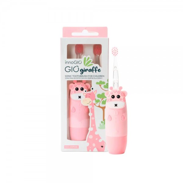 INNOGIO SONIC ΠΑΙΔΙΚΗ ΗΛΕΚΤΡΙΚΗ ΟΔΟΝΤΟΒΟΥΡΤΣΑ GIOGIRAFFE PINK