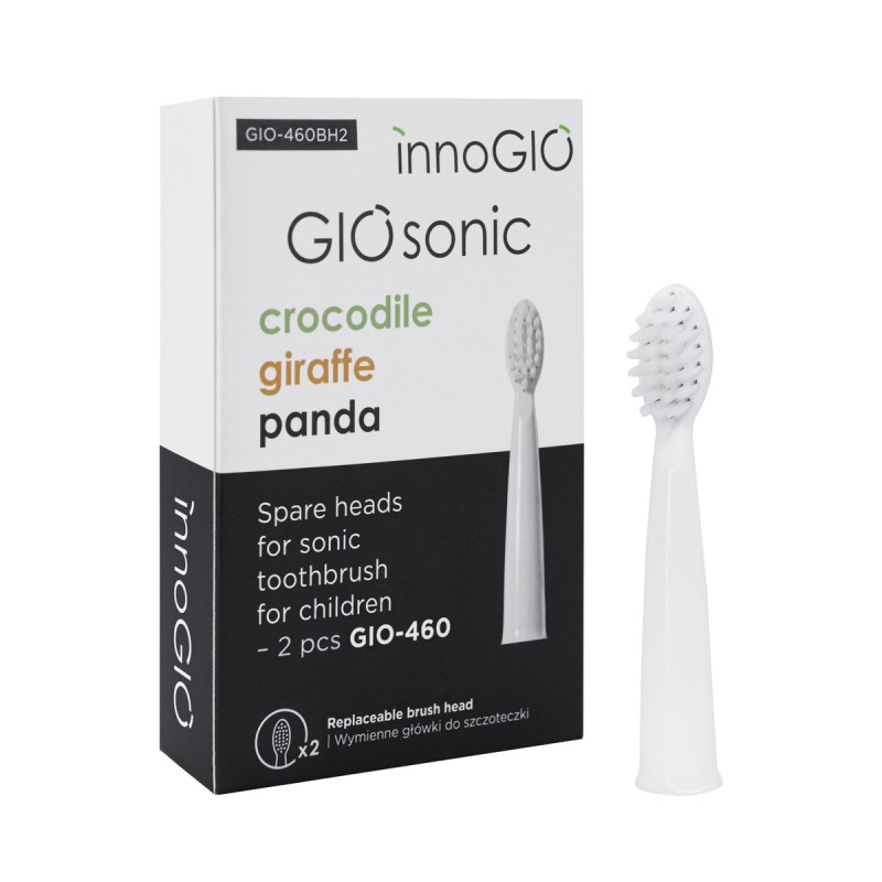 INNOGIO ΑΝΤΑΛΛΑΚΤΙΚΕΣ ΚΕΦΑΛΕΣ ΓΙΑ ΠΑΙΔΙΚΕΣ ΟΔΟΝΤΟΒΟΥΡΤΣΕΣ GIO SONIC ΣΕΤ 2 ΤΕΜΑΧΙΩΝ
