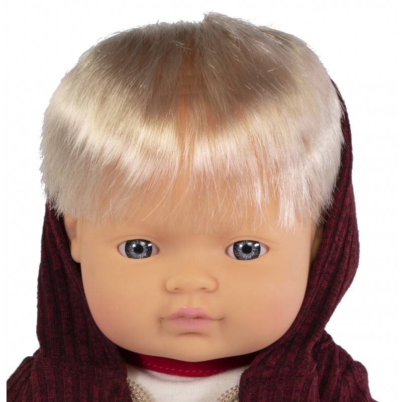 Miniland σετ παιδική κούκλα με ρούχα 38 cm boy