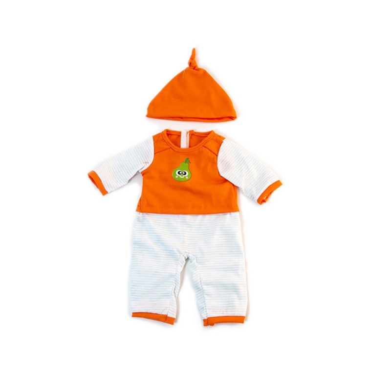 Miniland ΣΕΤ ΡΟΥΧΑ ΓΙΑ ΚΟΥΚΛΑ COLD WEATHER ORANGE PJS 38 CM 