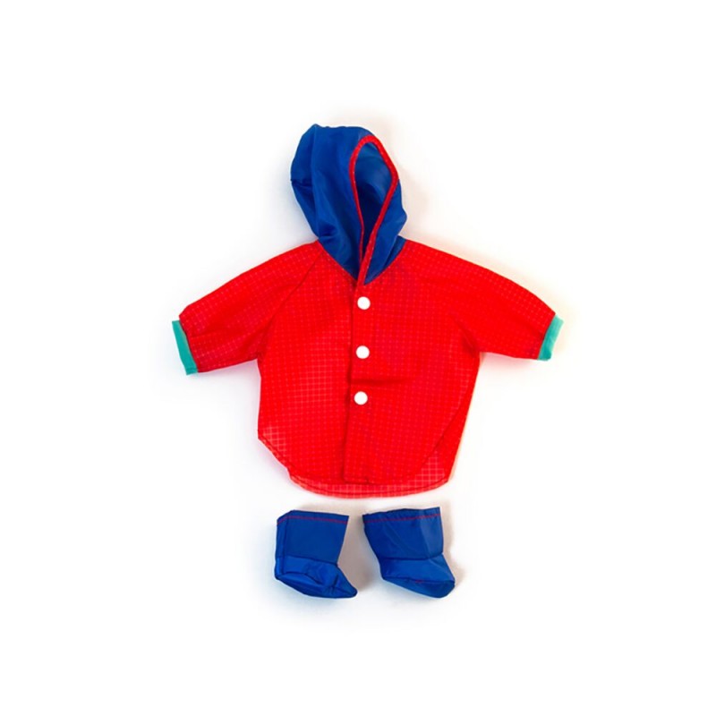 Miniland ΣΕΤ ΡΟΥΧΑ ΓΙΑ ΚΟΥΚΛΑ RAINCOAT AND BOOTS 38 CM 