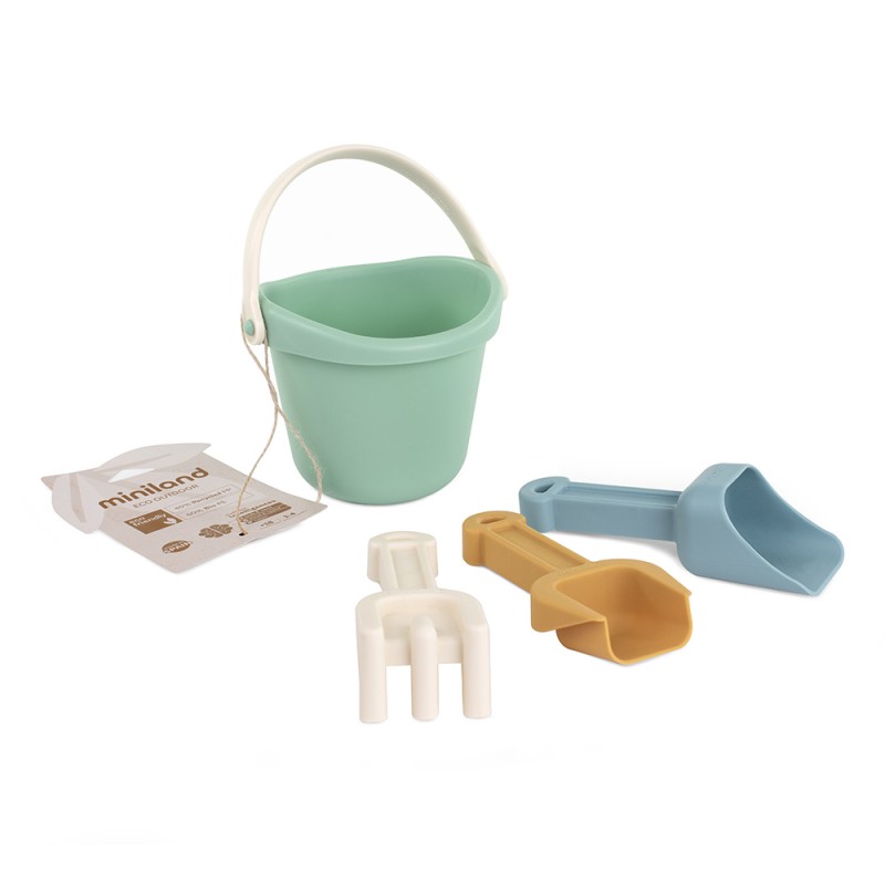 Miniland  Eco Baby Sand Σετ Με Κουβαδάκι Για Παραλία 4 τμχ Για 18-72 Μηνών Cool