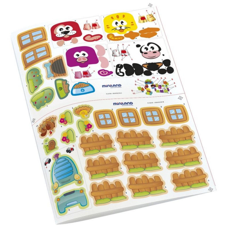 Miniland Super blocks τουβλάκια 38 τεμ 