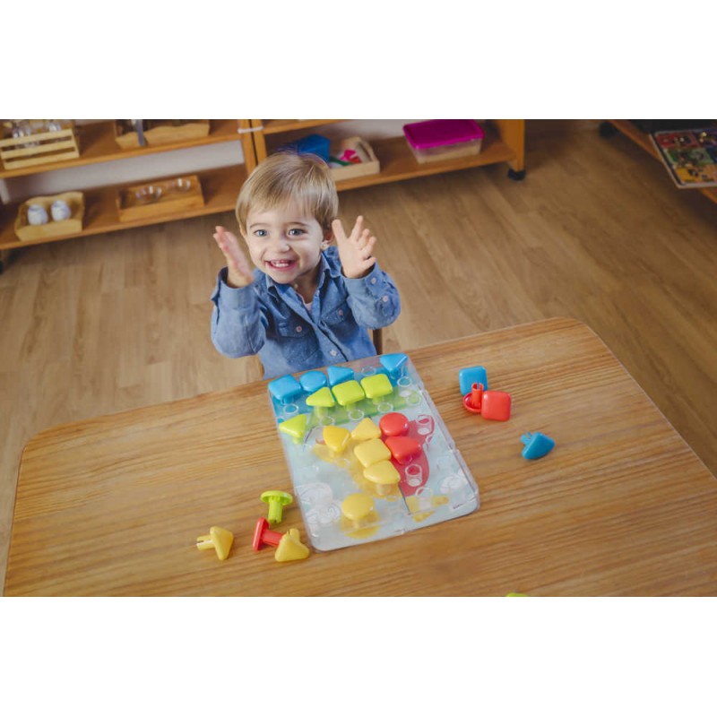 Miniland Μωσαϊκο παιχνίδι super pegs 32 τεμ