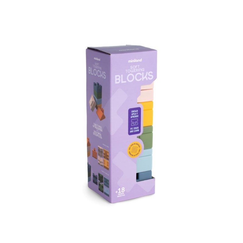 MINILAND ΜΑΛΑΚΑ ΤΟΥΒΛΑΚΙΑ ΣΤΟΙΒΑΞΗΣ  - SOFT BUILDING BLOCKS