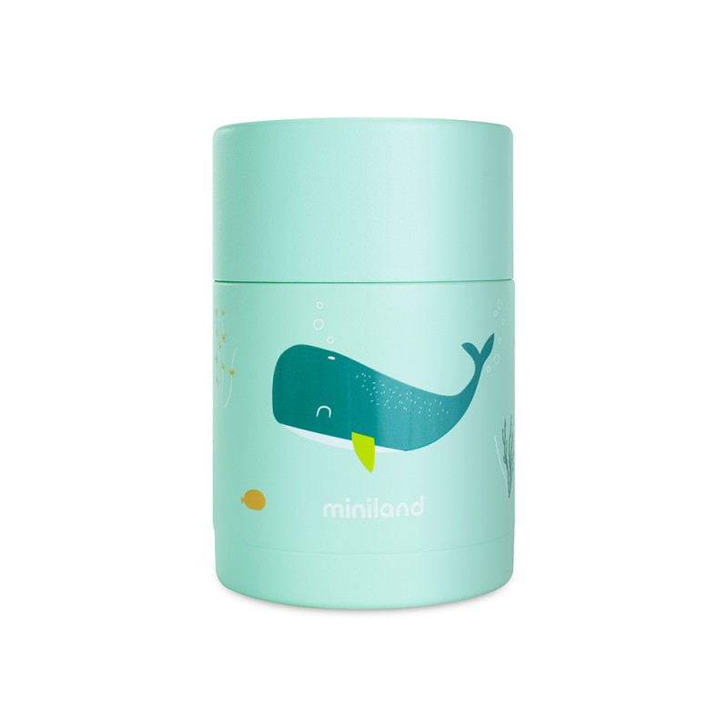 MINILAND FOOD THERMOS 600 ML  OCEAN WHALE