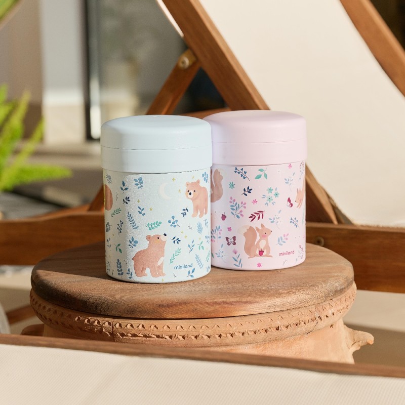 Miniland Θερμός Φαγητού 700ml Με 2 Δοχεία (1 200ml & 1 350ml) Squirrel