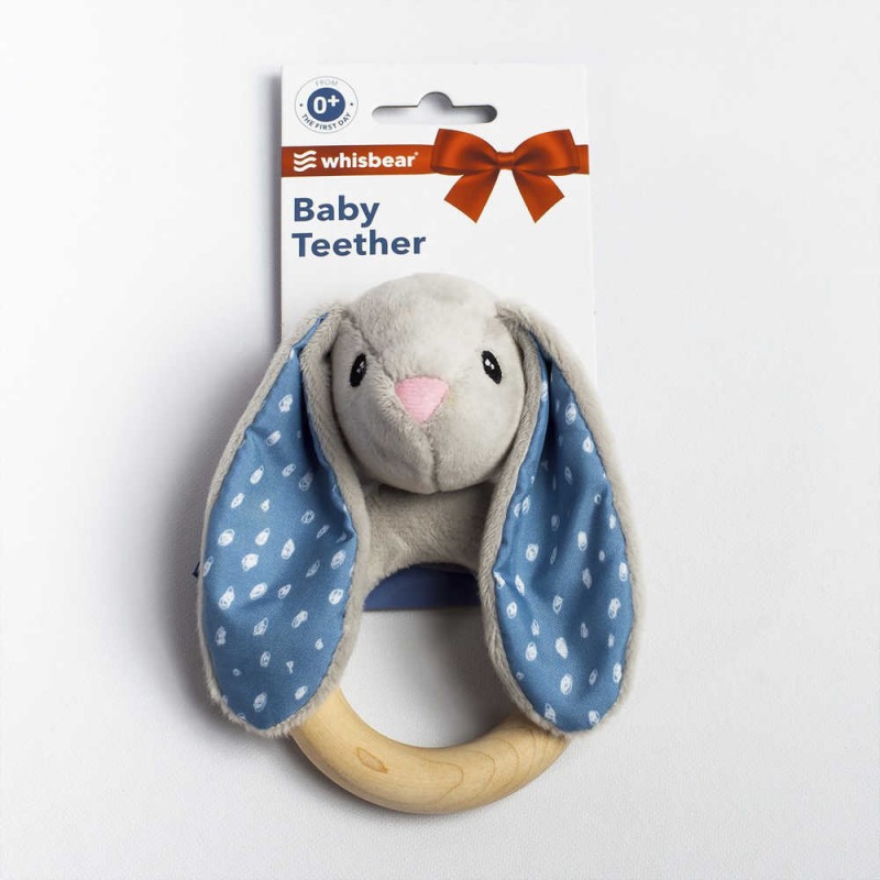 ΜΑΣΗΤΙΚΟ WHISBEAR ECO TEETHER BUNNY GREY