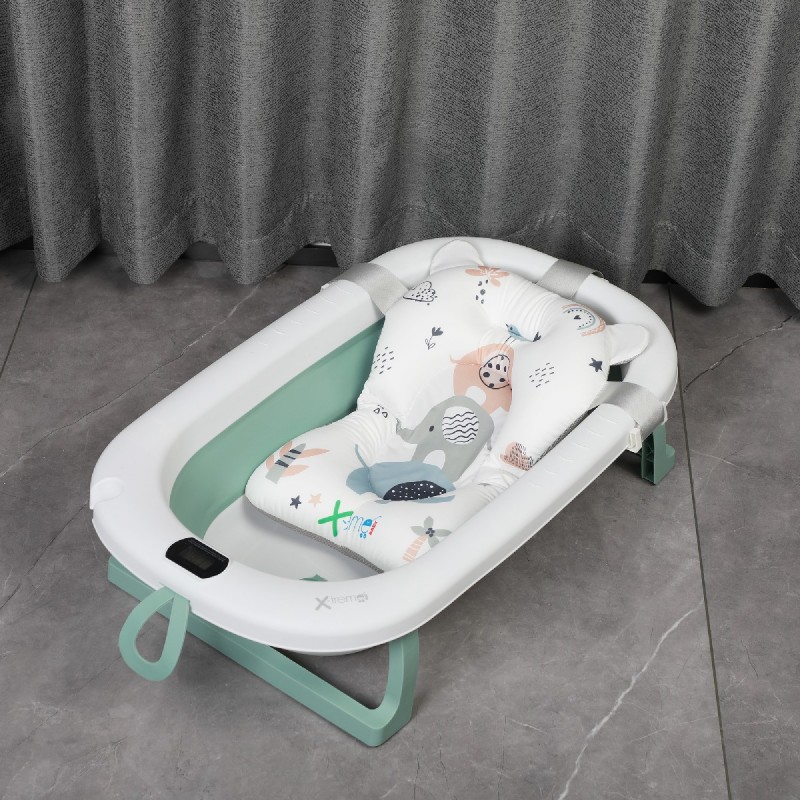 X-TREME BABY ΠΤΥΣΣΟΜΕΝΟ ΜΠΑΝΙΟ ΜΕ ΘΕΡΜΟΜΕΤΡΟ GREEN