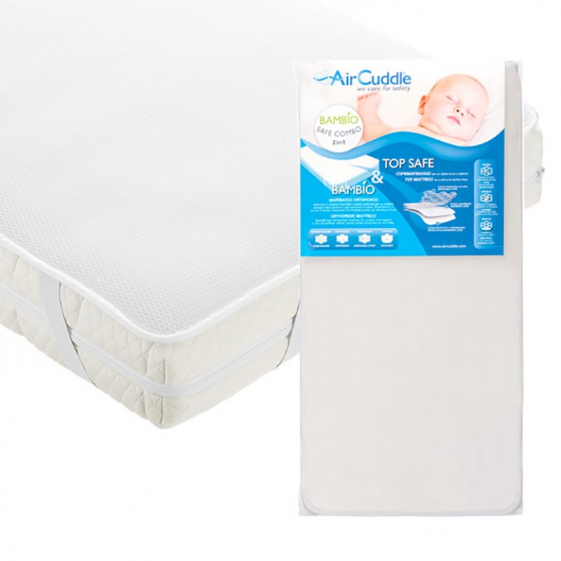 Air Cuddle Bambio Safe Combo Στρώμα με Κάλυμμα & Προστατευτικό Ανώστρωμα Top Safe 70x140