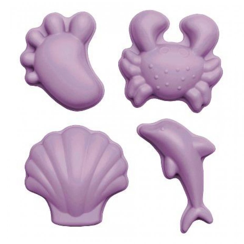 Scrunch Καλούπια Σιλικόνης Light Purple Σετ 4τμχ