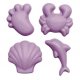 Scrunch Καλούπια Σιλικόνης Light Purple Σετ 4τμχ