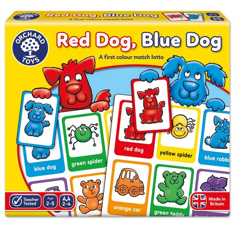 Orchard Toys Επιτραπέζιο Παιχνίδι Red Dog, Blue Dog Lotto Game