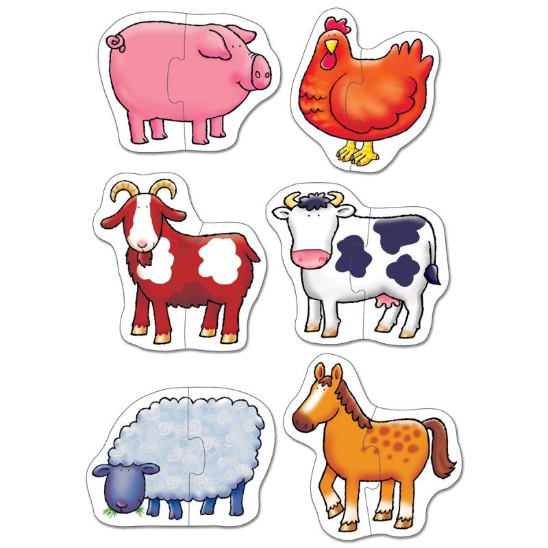 Orchard Toys Πάζλ Farmyard 2 Piece Puzzles