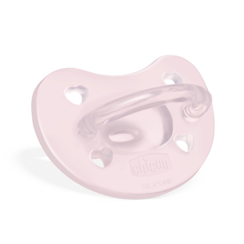 Chicco Πιπίλα Όλο Σιλικόνη PhysioForma Soft Ροζ Για 0-6 Μηνών