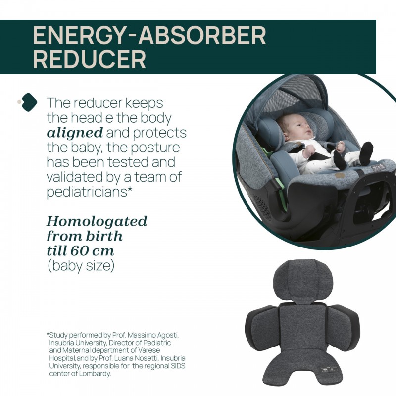 Chicco Καθισματάκι Αυτοκινήτου Bi-Seat i-Size Air για Παιδί 40-150 cm Black Air