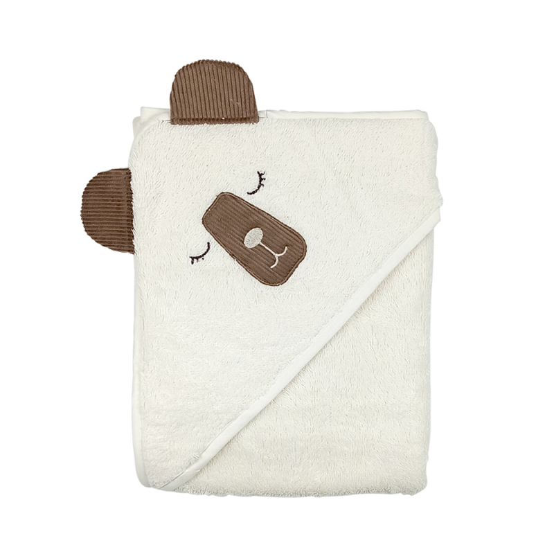 Baby Star Μπουρνούζι Τρίγωνο Natura Εκρού 