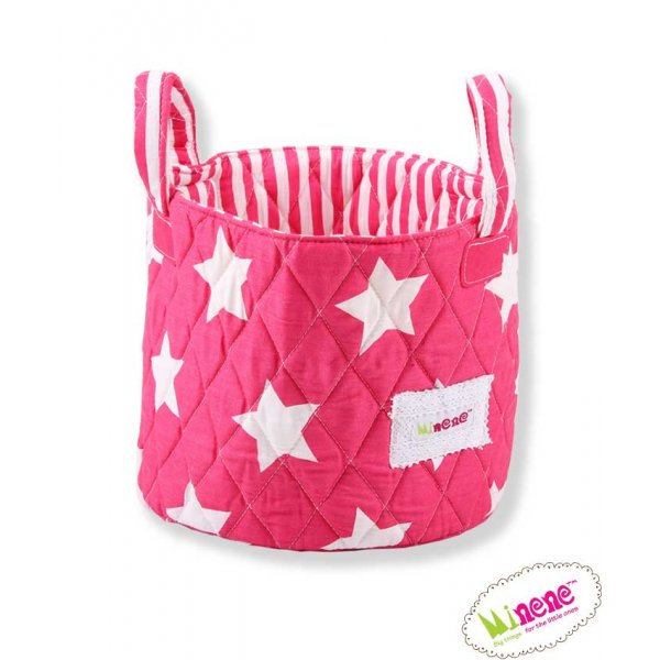 Minene Καλάθι Αποθήκευσης Φούξια Αστέρια