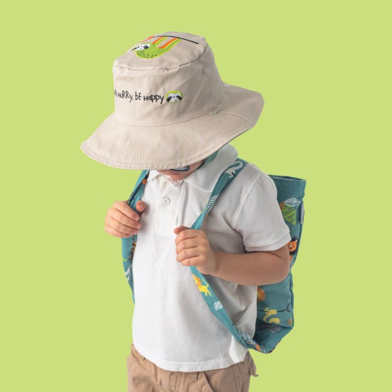 FlapJack Kids Bucket Καπέλο Διπλής Όψης Lion/Sloth