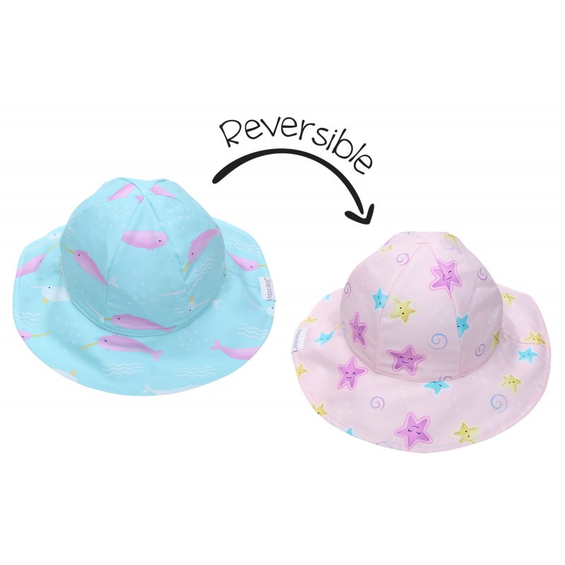 FlapJack Kids Bucket Καπέλο Διπλής Όψης Whale/Starfish