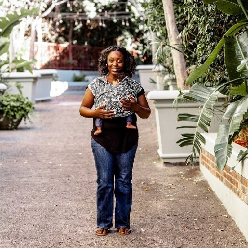 Baby K'tan Μάρσιπος Floral Garden Grey Large