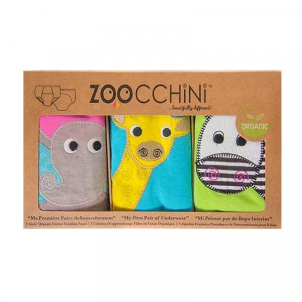 Zoocchini Εκπαιδευτικά Εσώρουχα Safari Friends 3τμχ 2-3 ετών
