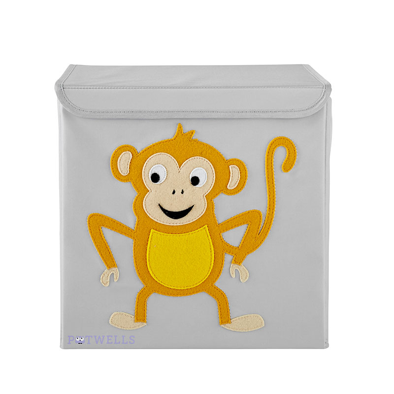 Potwells Κουτί Αποθήκευσης Monkey 33x32x32 cm