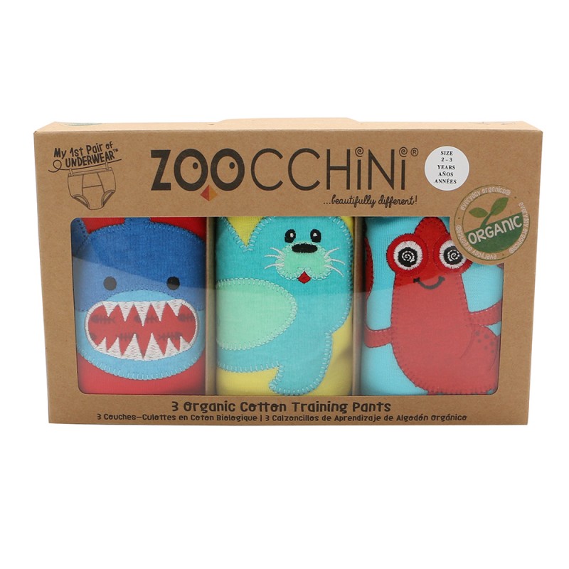 Zoocchini Εκπαιδευτικά Βρακάκια  Ocean Pals 2-3 ετών 