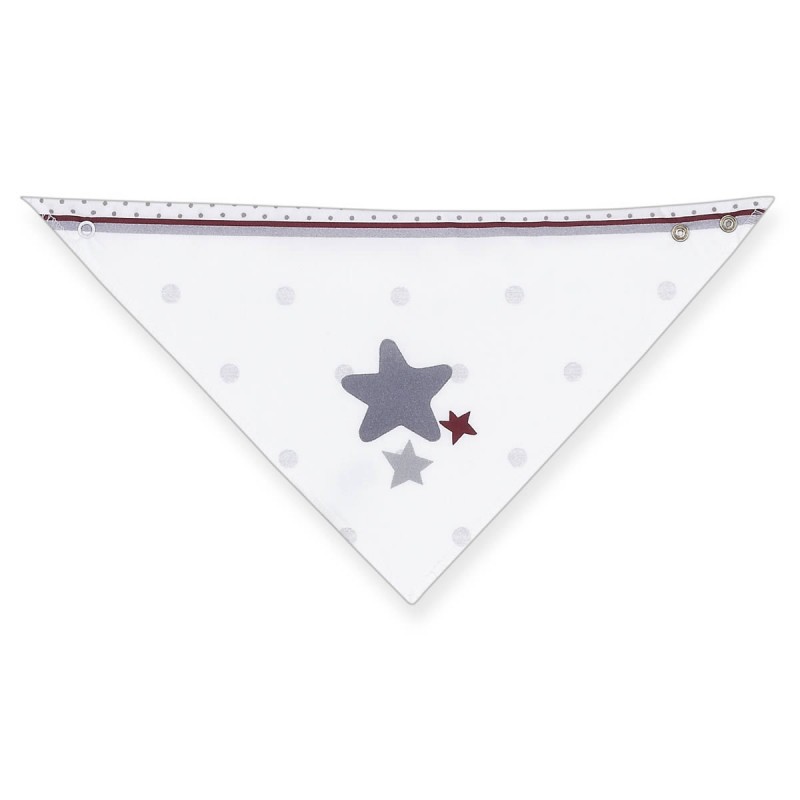 Interbaby Σαλιάρα Bandana Με Στάμπα Stars Grey