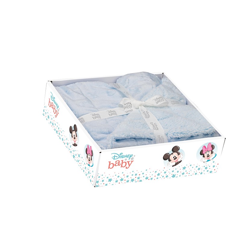 INTERBABY ΚΟΥΒΕΡΤΑ ΑΓΚΑΛΙΑΣ 80X110 CORAL FLEECE DISNEY BLUE 00864-01