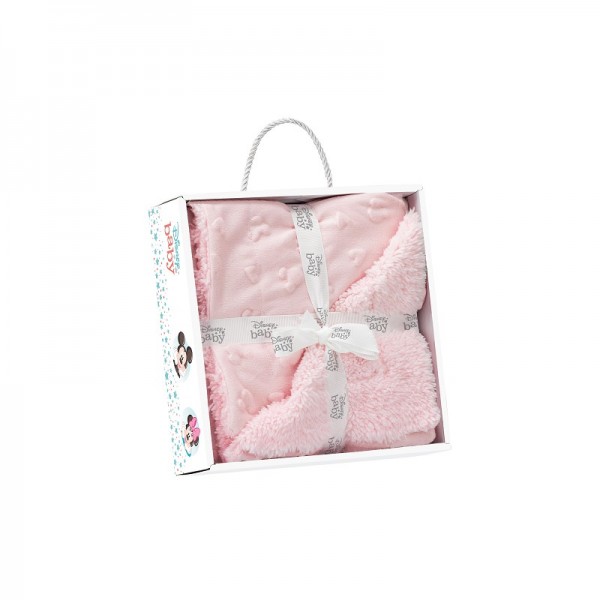 INTERBABY ΚΟΥΒΕΡΤΑ ΑΓΚΑΛΙΑΣ 80X110 CORAL FLEECE DISNEY PINK 00864-02