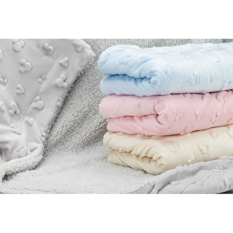 INTERBABY ΚΟΥΒΕΡΤΑ ΑΓΚΑΛΙΑΣ 80X110 CORAL FLEECE DISNEY GRAY 00864-31